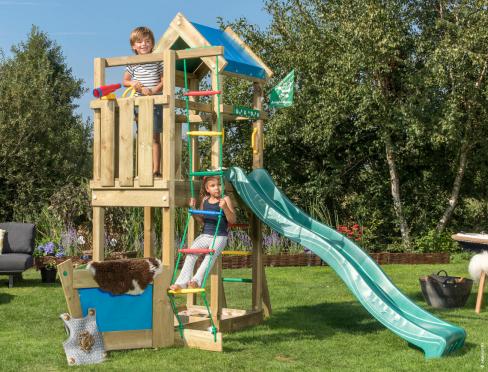 Jungle Viking | Wooden climbing frame with slide